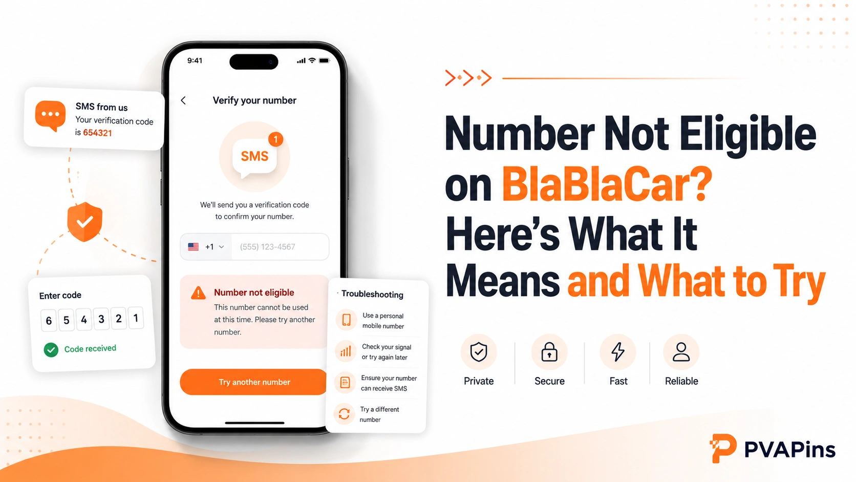 Guide explaining how to fix number not eligible issue on BlaBlaCar