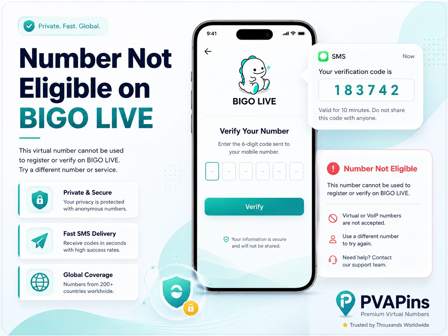 Number Not Eligible on BIGO LIVE