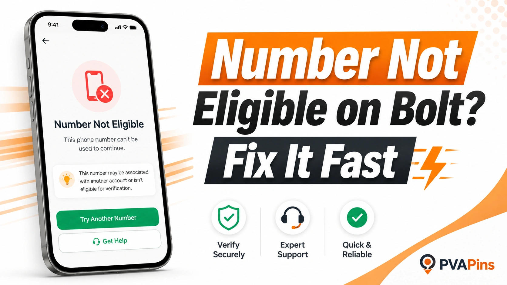 Number Not Eligible on Bolt
