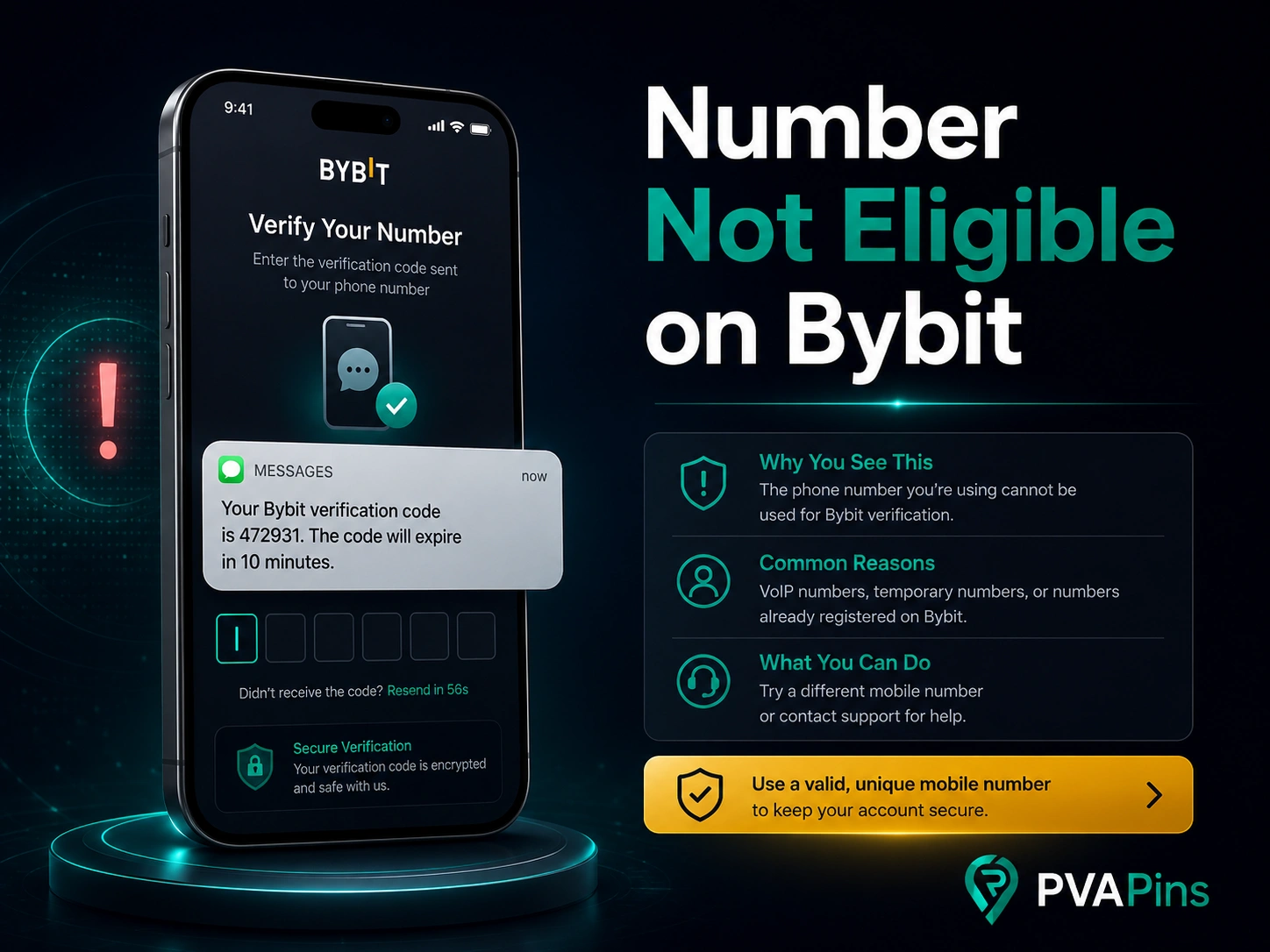 Number Not Eligible on Bybit