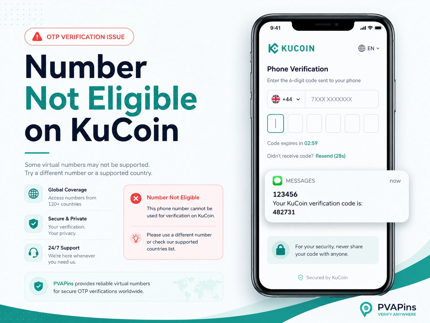 Number Not Eligible on KuCoin