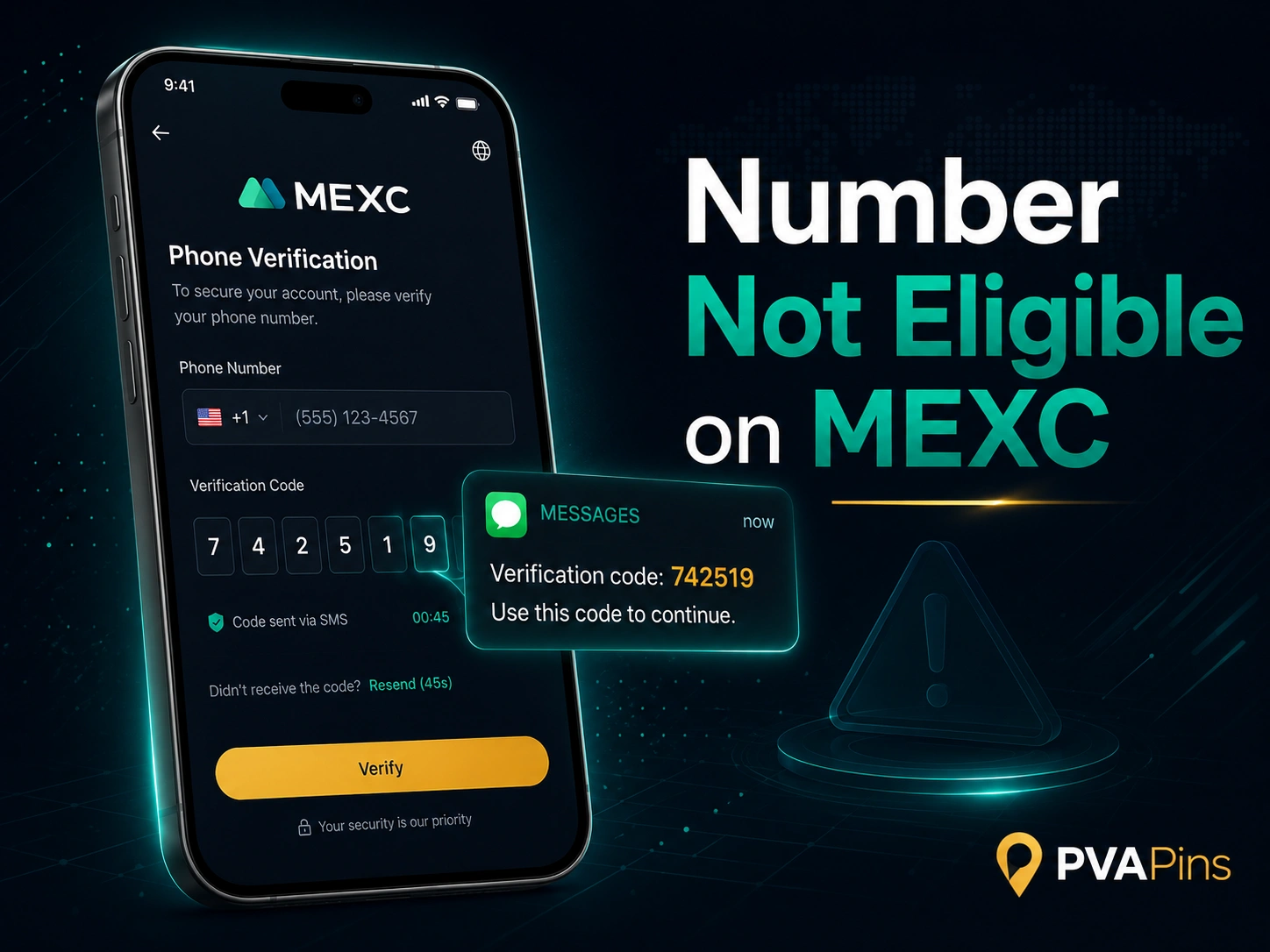 Number Not Eligible on MEXC