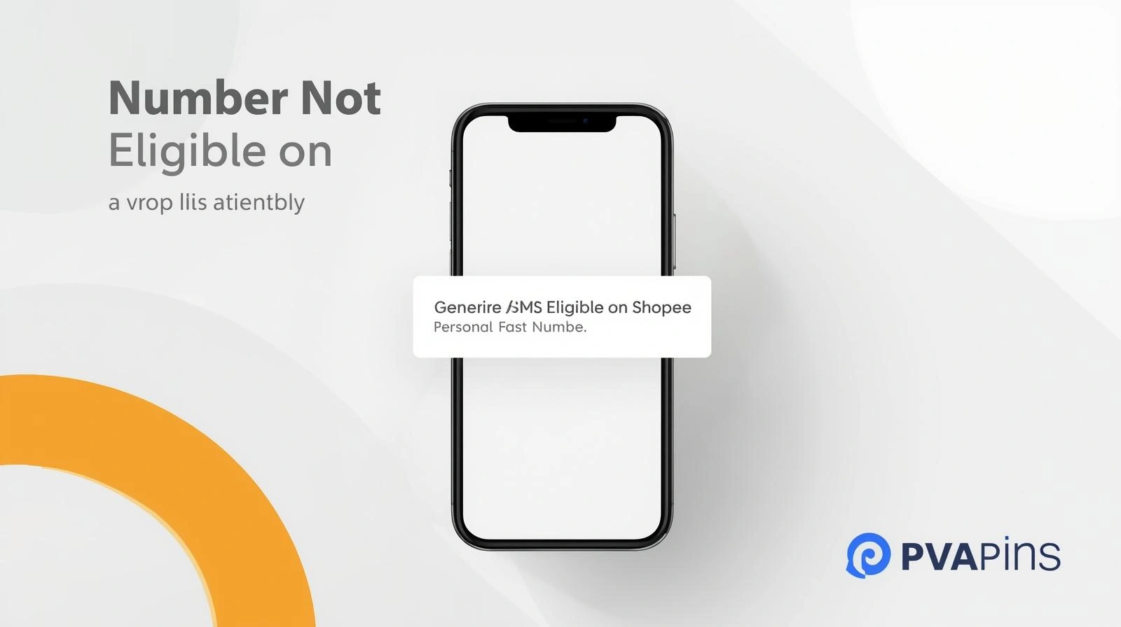 Step-by-step guide graphic for fixing Shopee phone number eligibility problems.