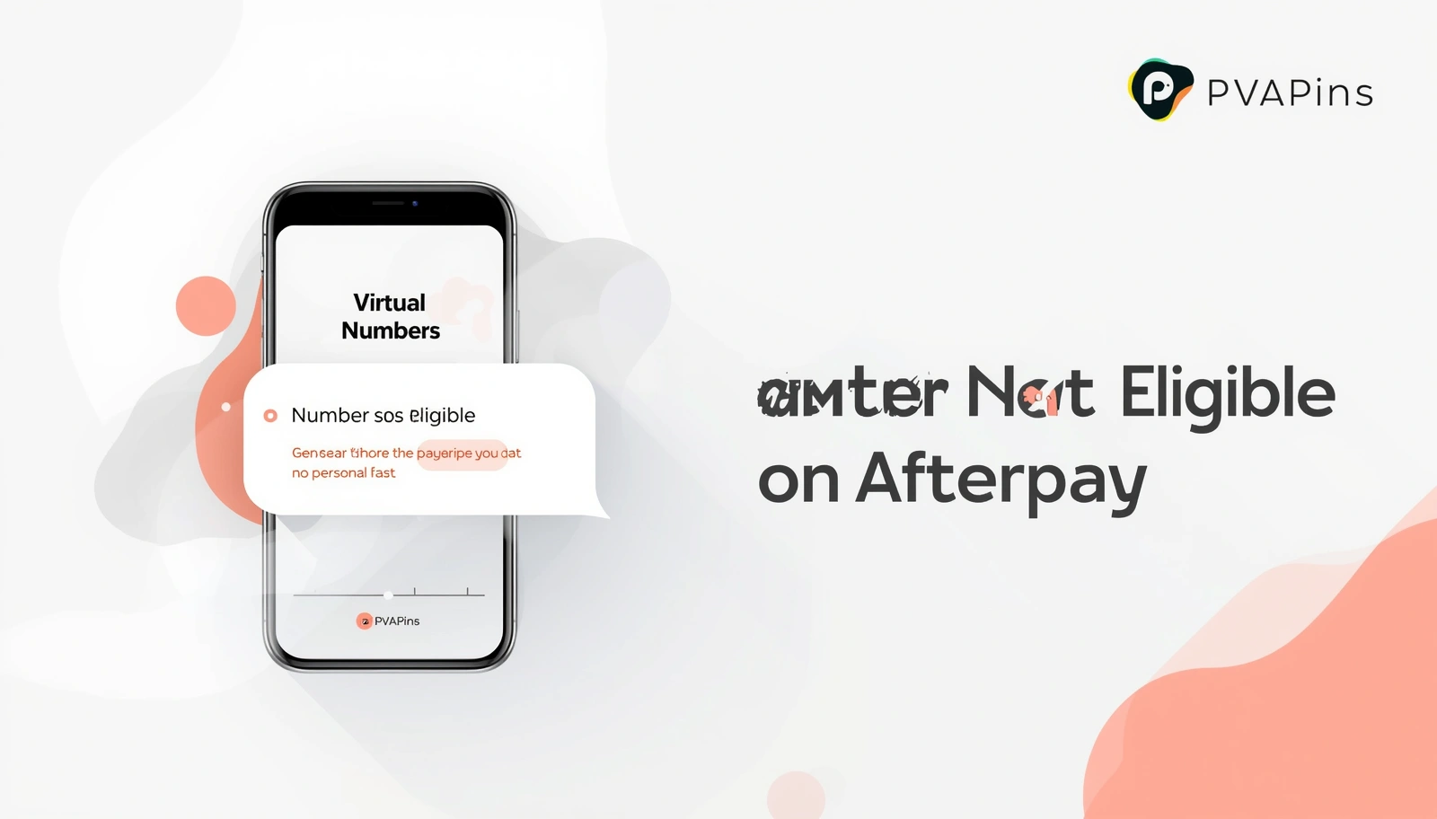 Step-by-step illustration showing how to fix Afterpay verification issues with a temporary virtual phone number.