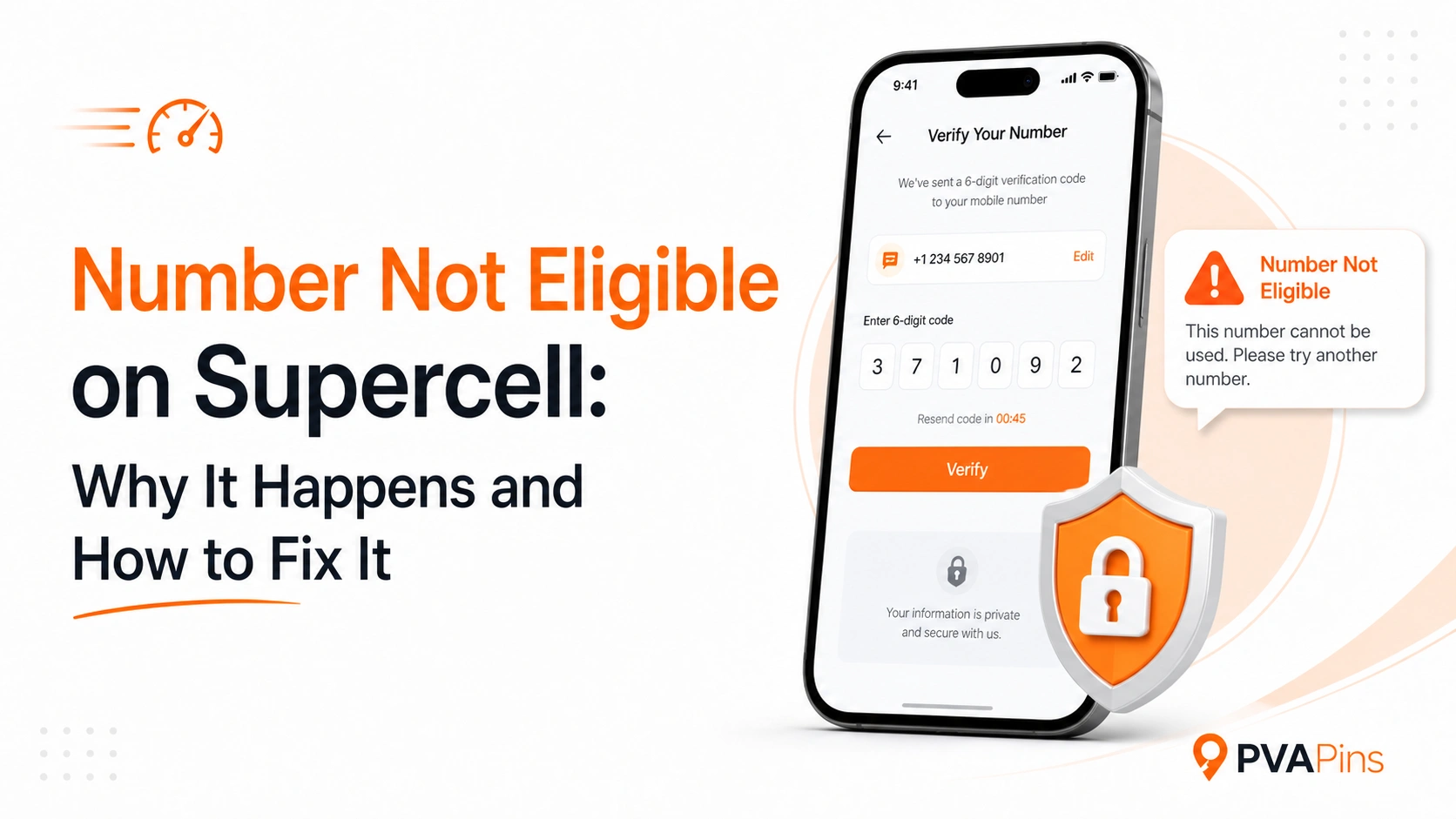 Temporary phone number options for Supercell OTP verification
