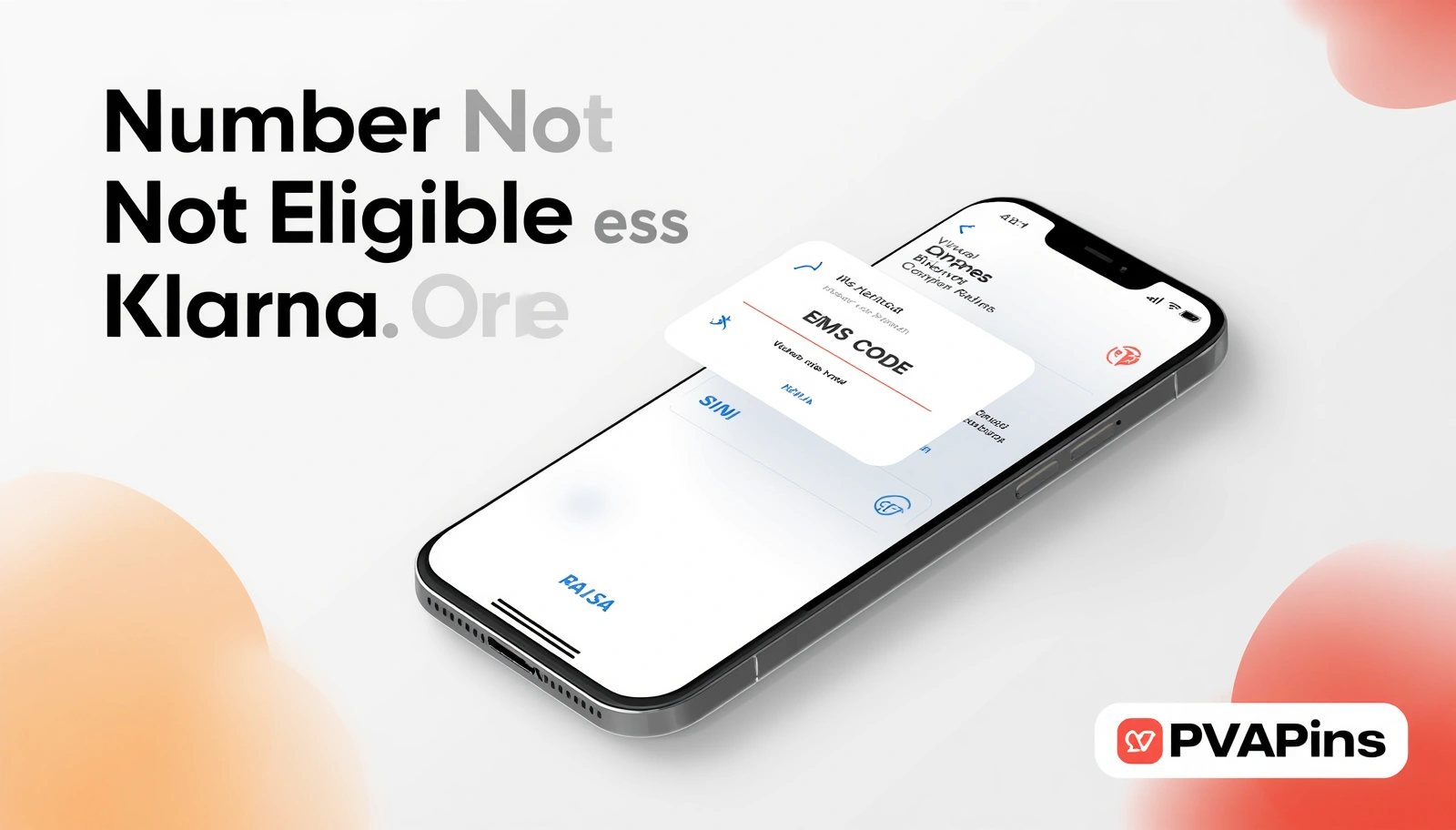 Temporary virtual phone number receiving Klarna SMS verification code on a secure online dashboard.