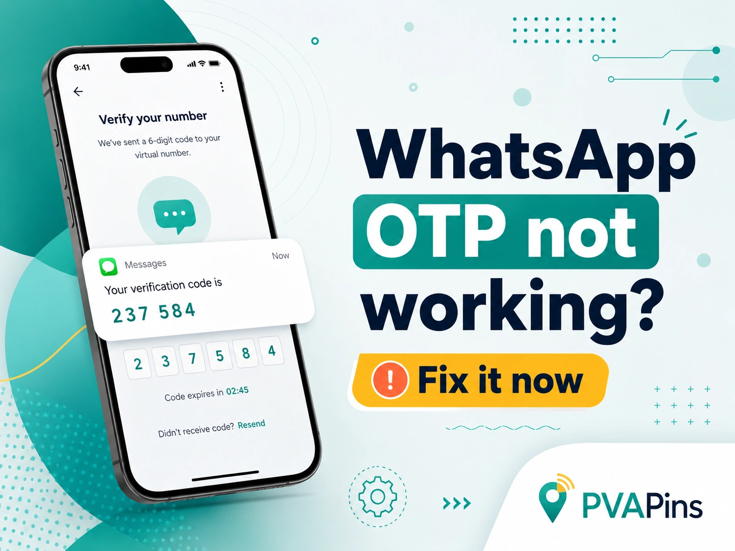 User struggling with WhatsApp verification code not received issue on mobile phone with secure messaging interface