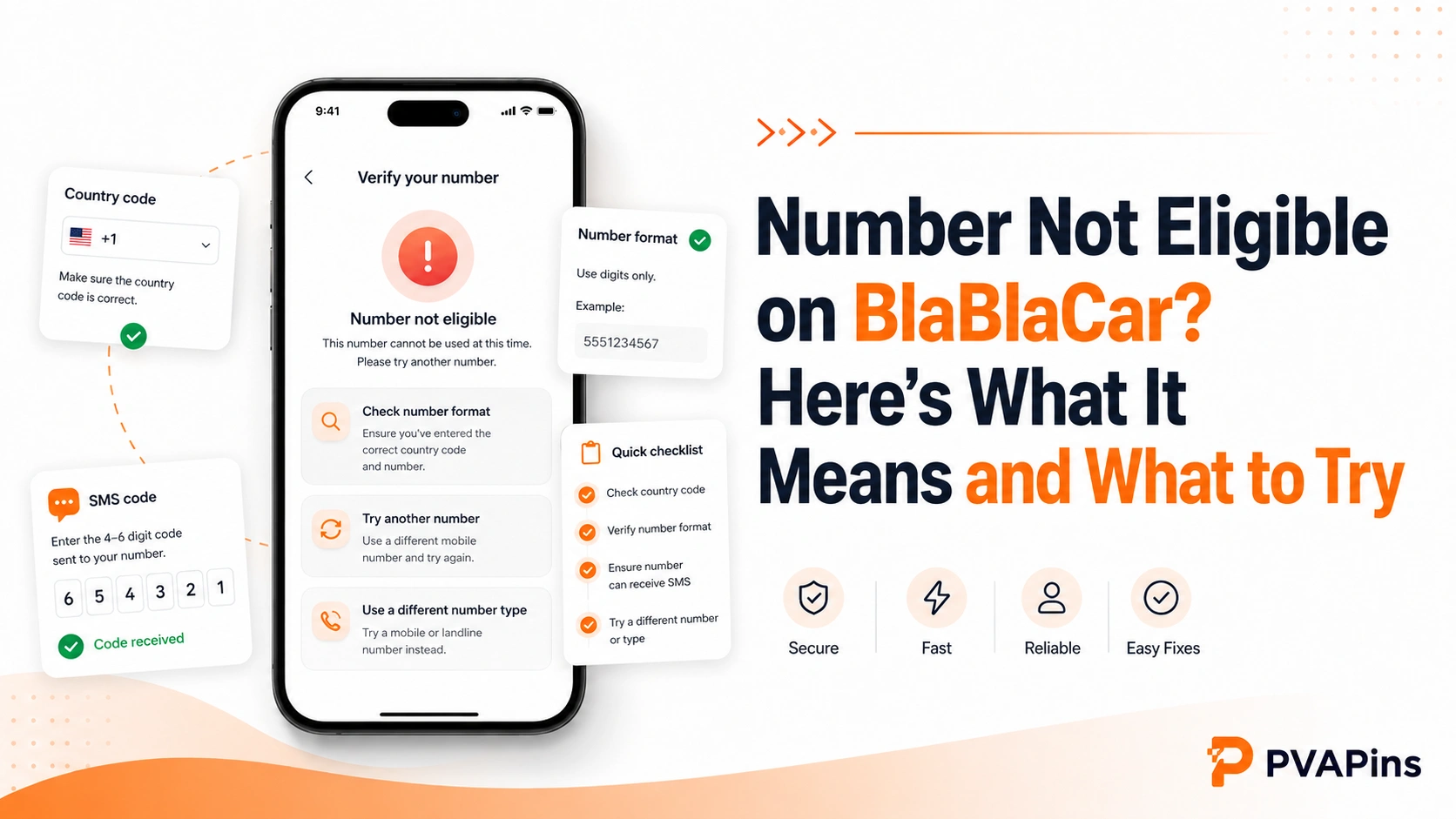 User trying to verify a mobile number for a BlaBlaCar account
