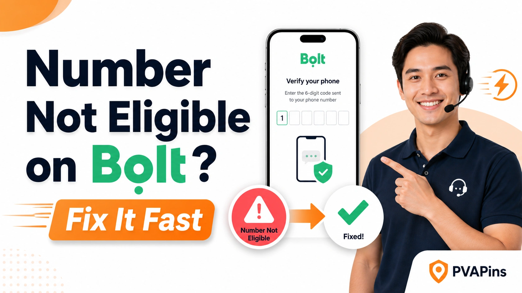 User trying to verify phone number on Bolt mobile app