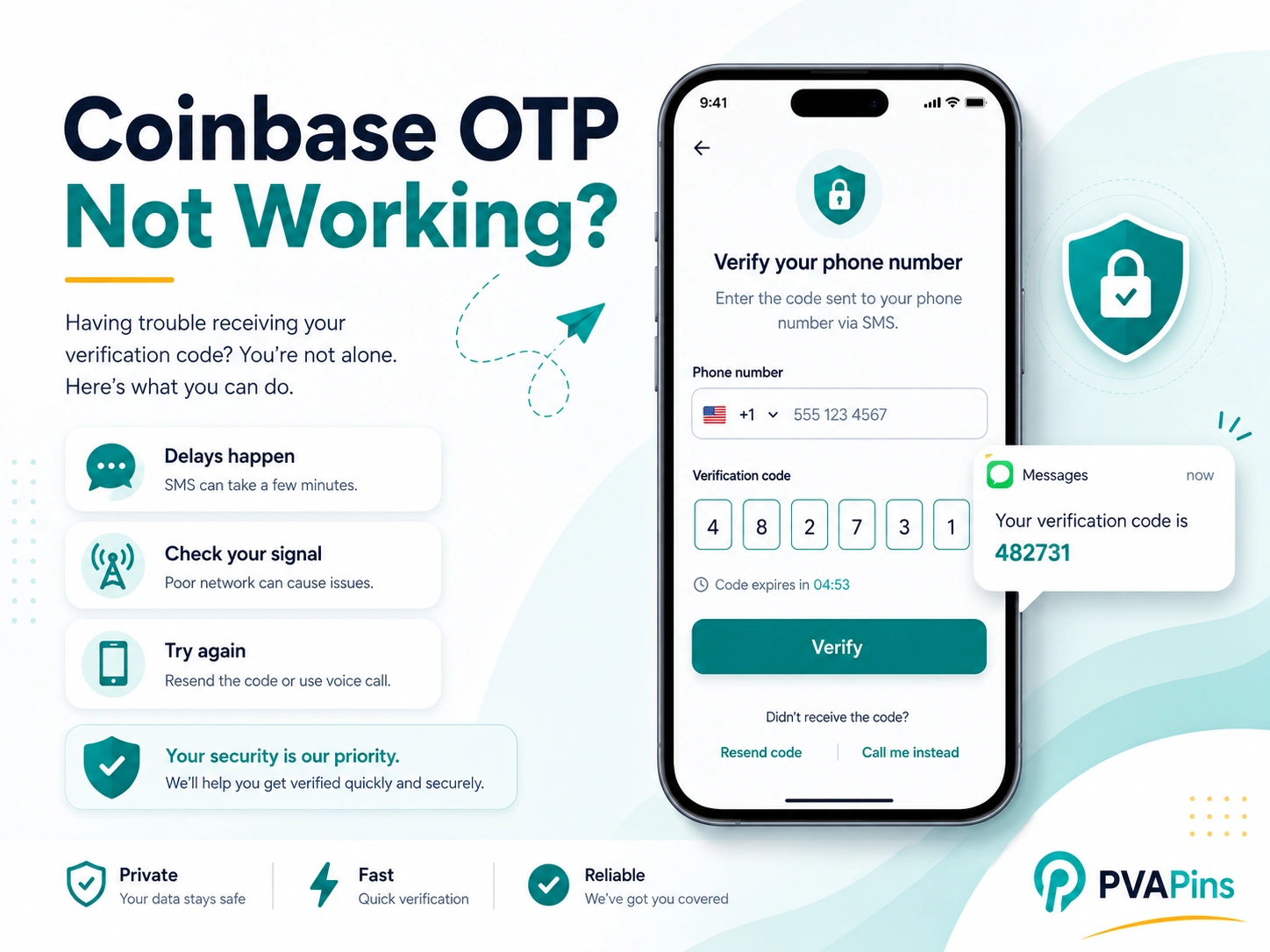 Coinbase OTP Not Working