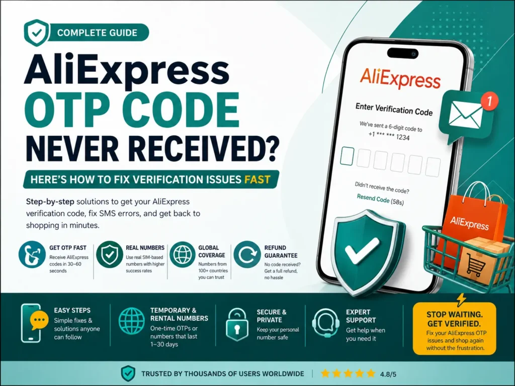 AliExpress OTP code never received