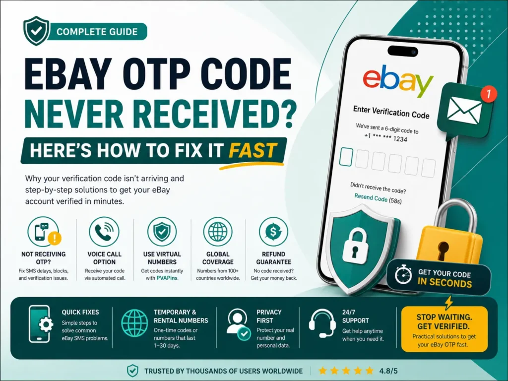 eBay OTP Code Never Received