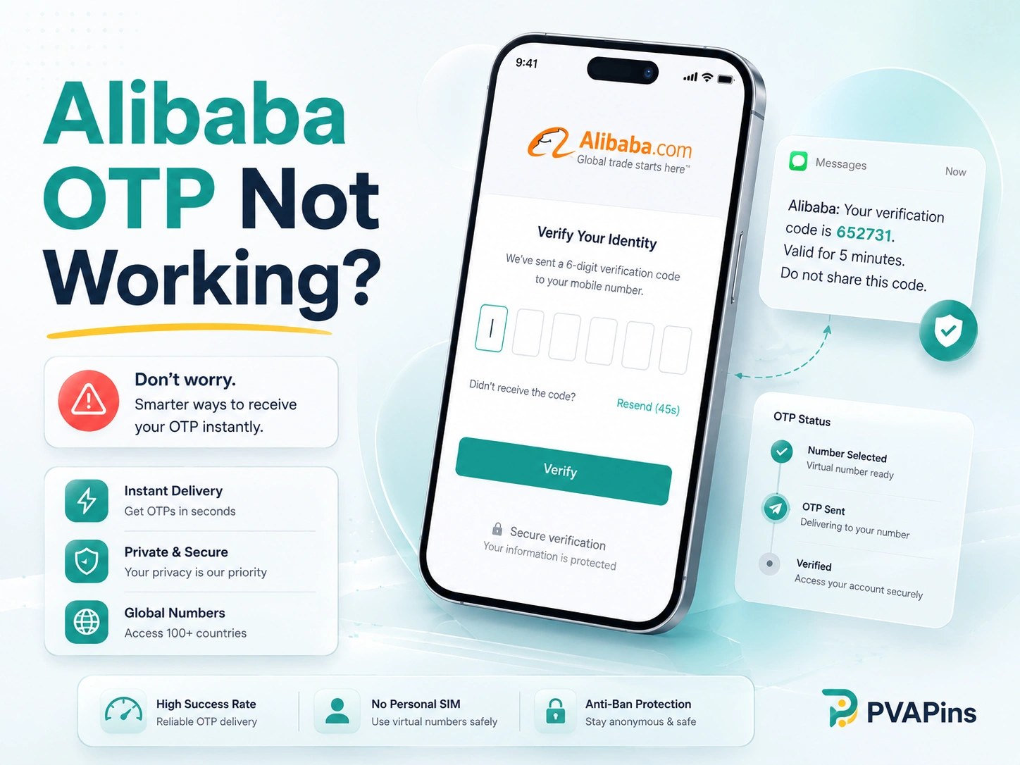 Alibaba OTP Not Working