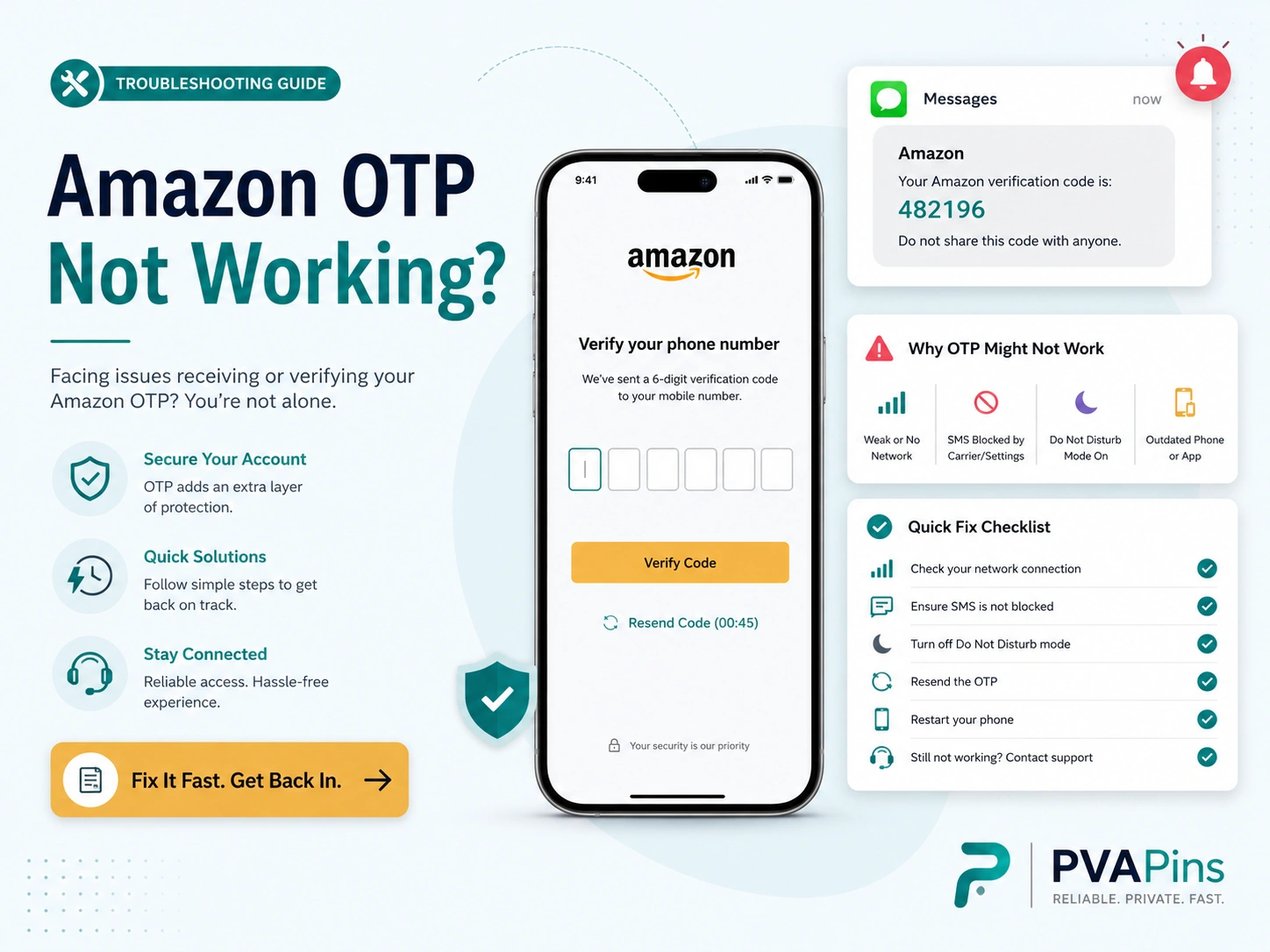 Amazon OTP Not Working