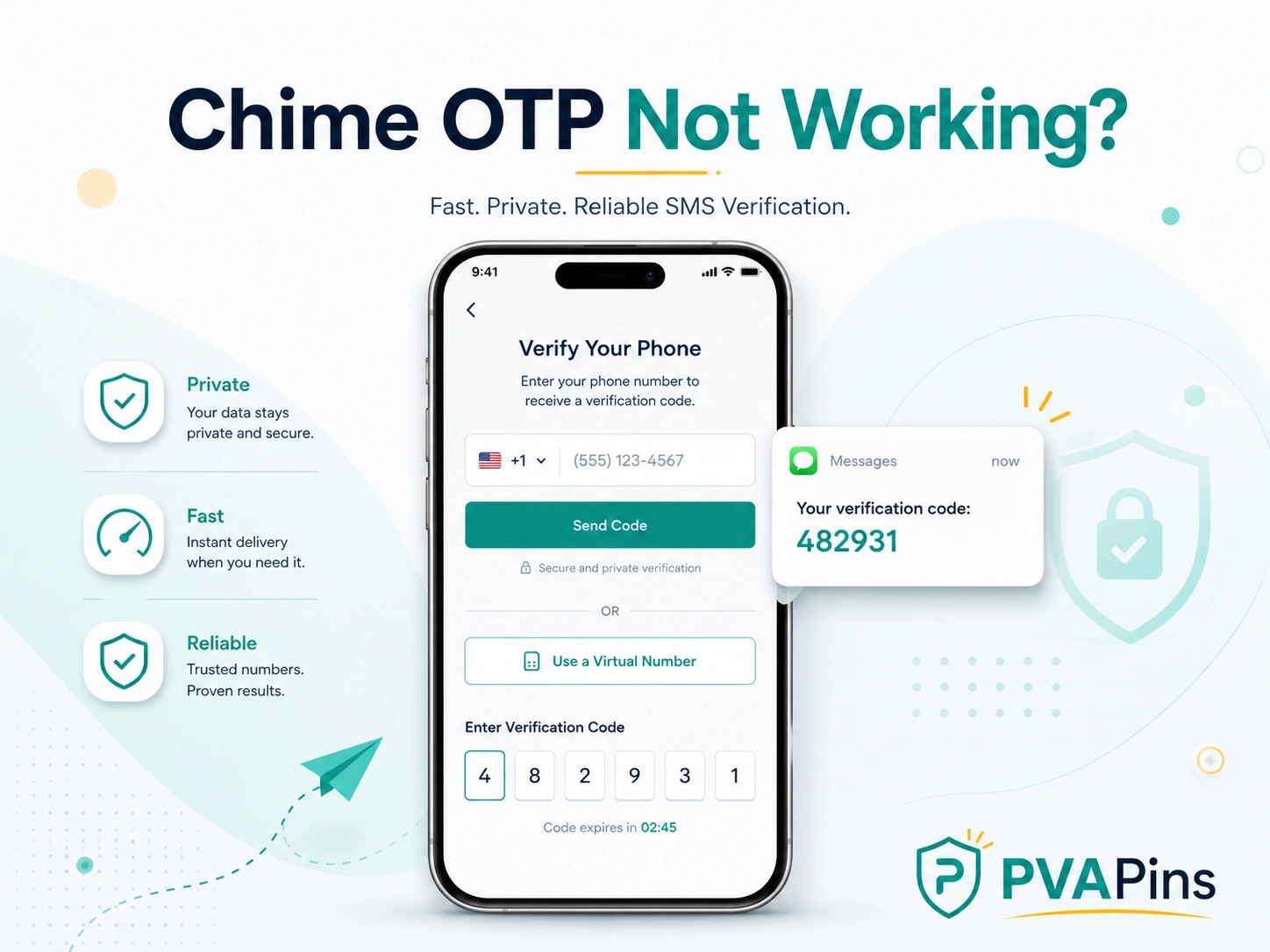 Chime OTP Not Working