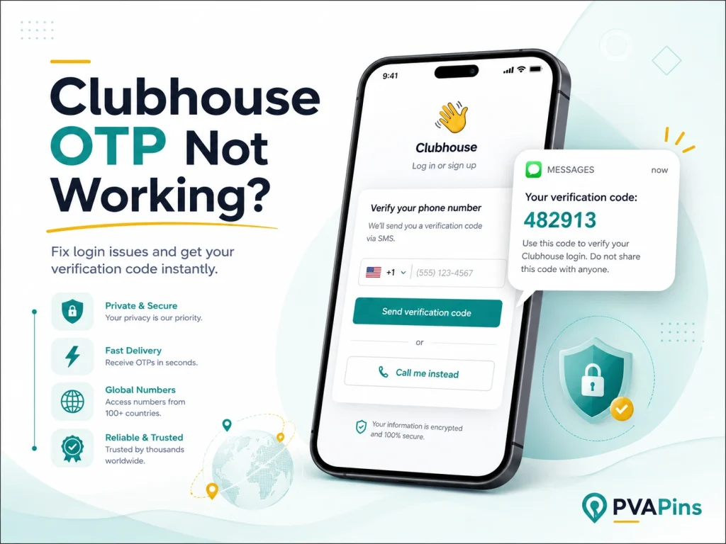 Clubhouse OTP not working
