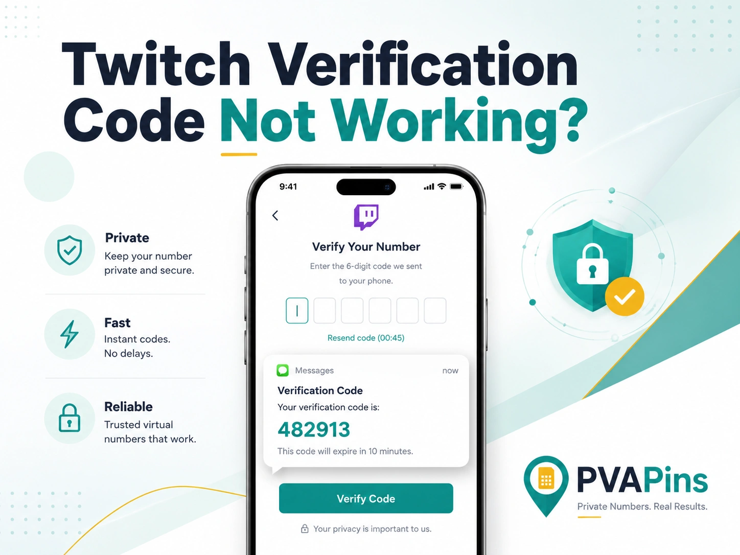 Twitch Verification Code Not Working