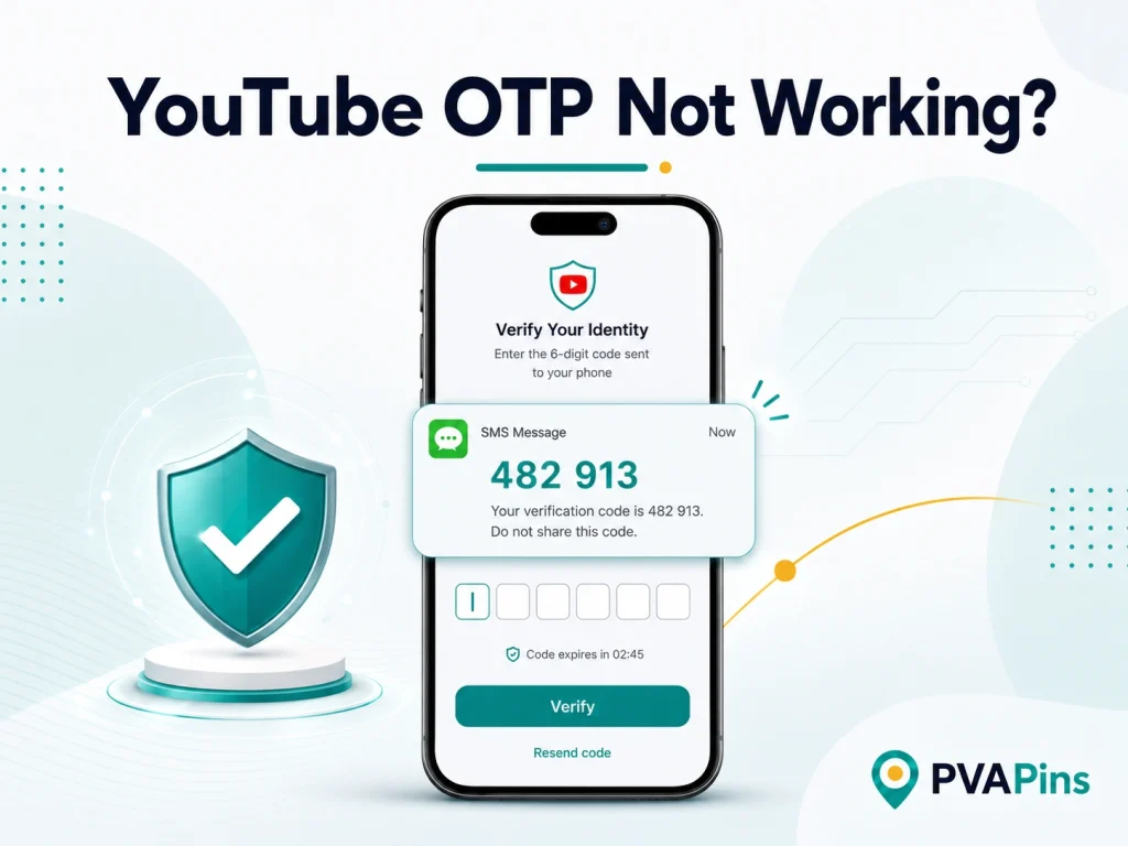 YouTube OTP Not Working