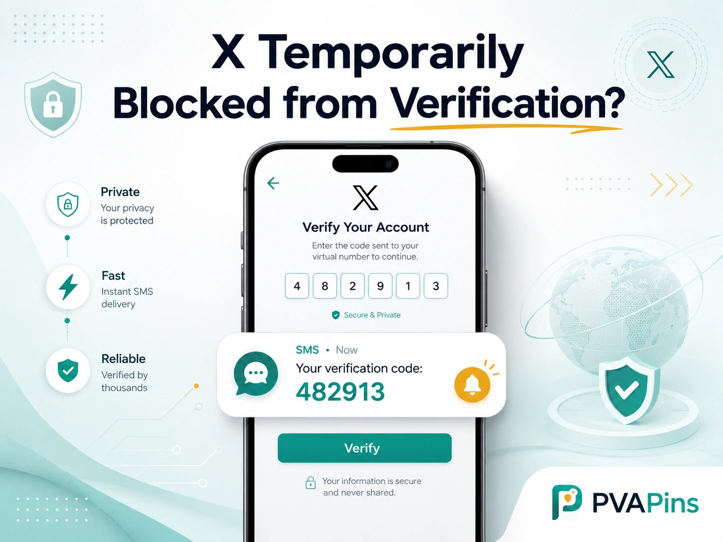 X temporarily blocked from verification