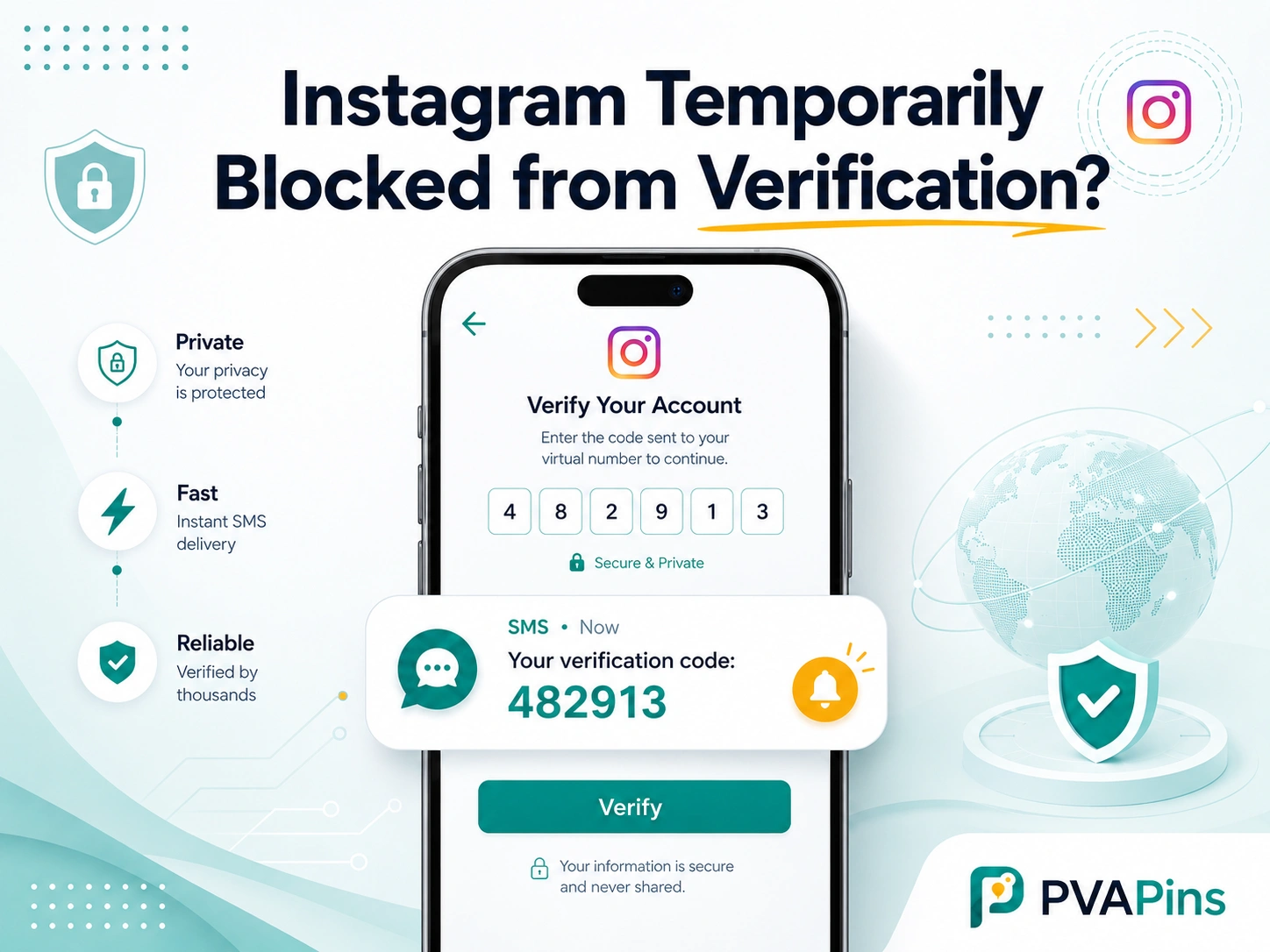 Instagram temporarily blocked from verification