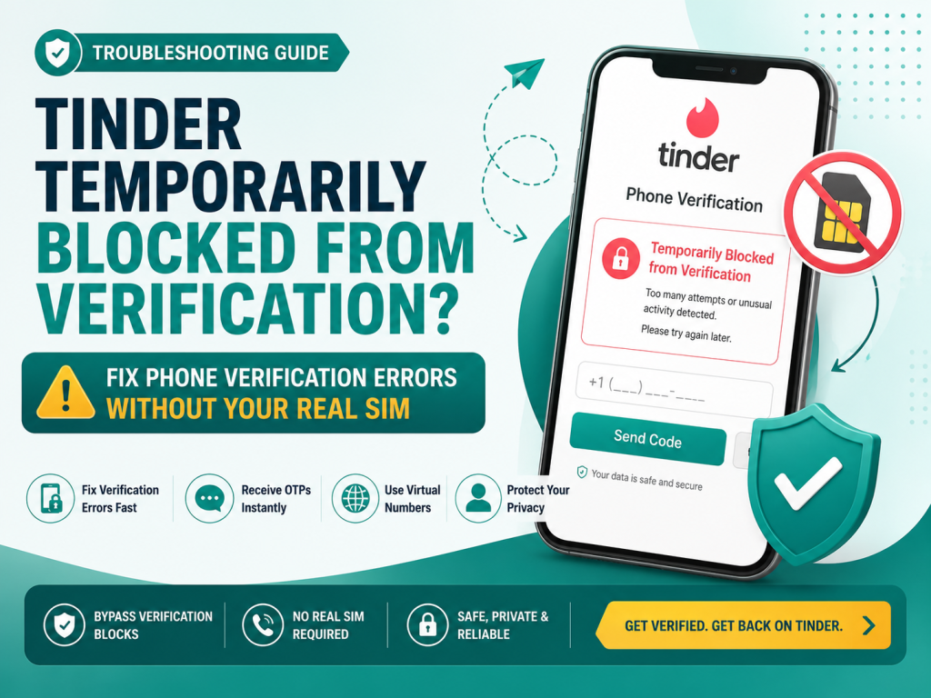 Tinder temporarily blocked from verification