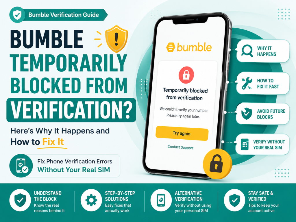 Bumble temporarily blocked from verification