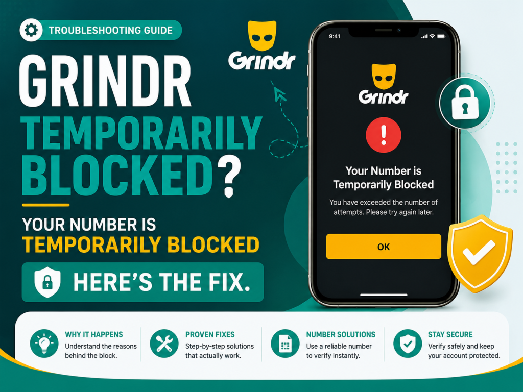 Grindr temporarily blocked from verification