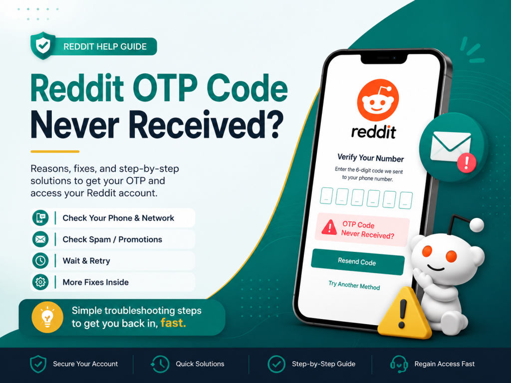 Reddit OTP Code Never Received