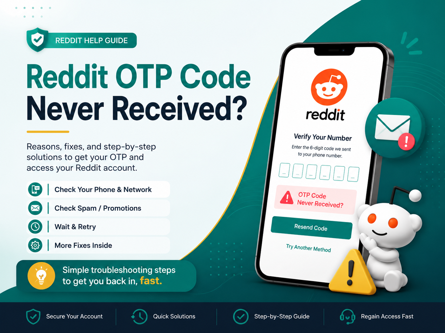 Reddit OTP Code Never Received