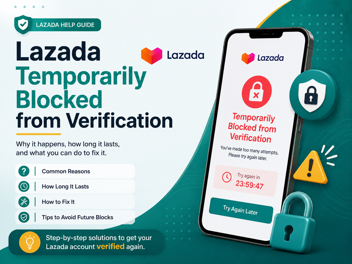 Lazada temporarily blocked from verification