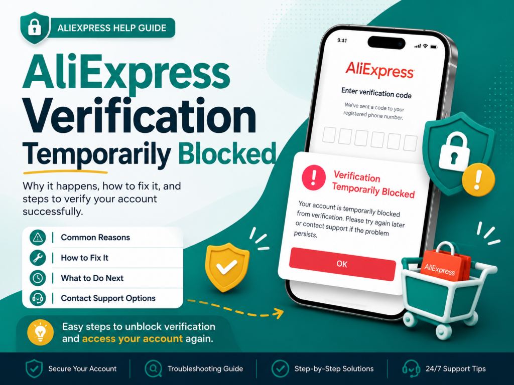 AliExpress Verification Temporarily Blocked