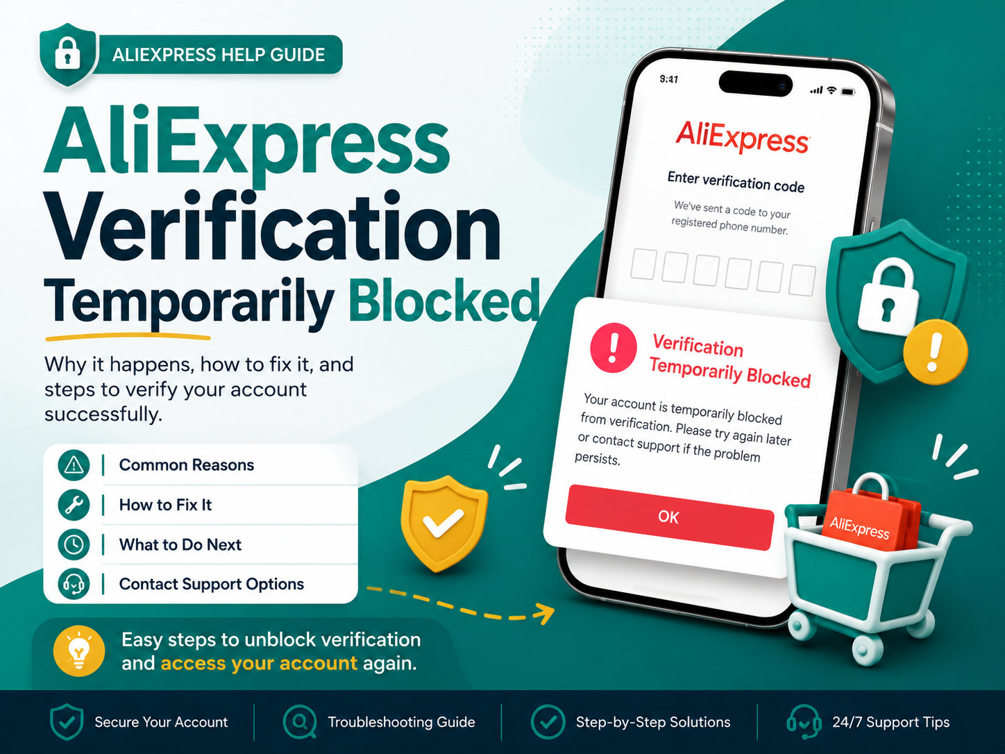 AliExpress Verification Temporarily Blocked