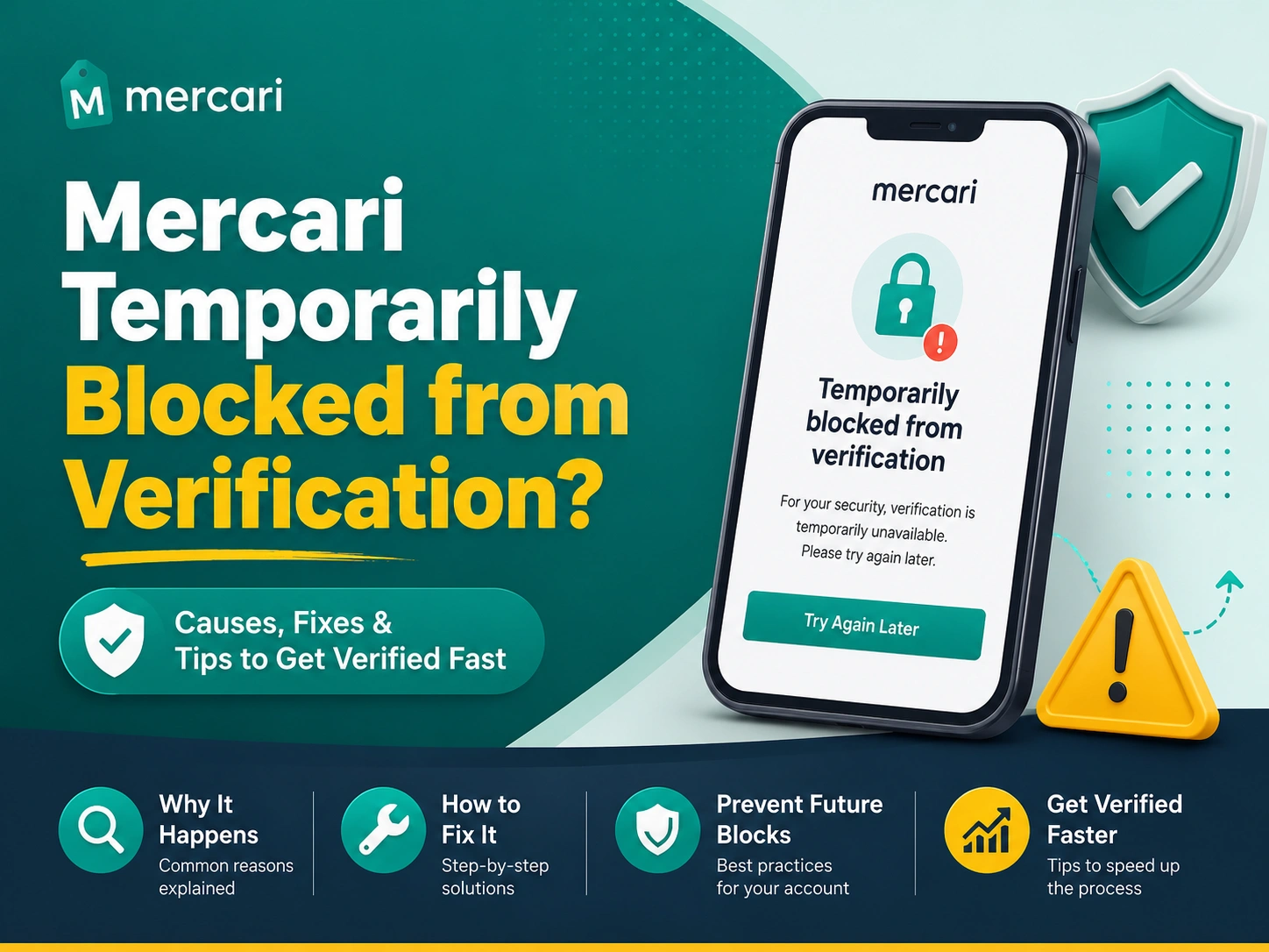 Mercari temporarily blocked from verification