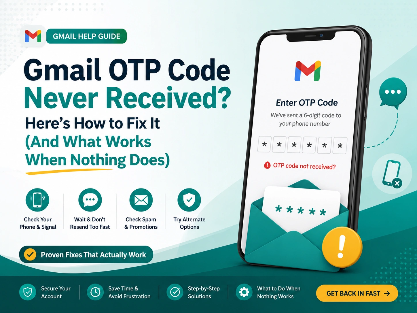 Gmail OTP Code Never Received