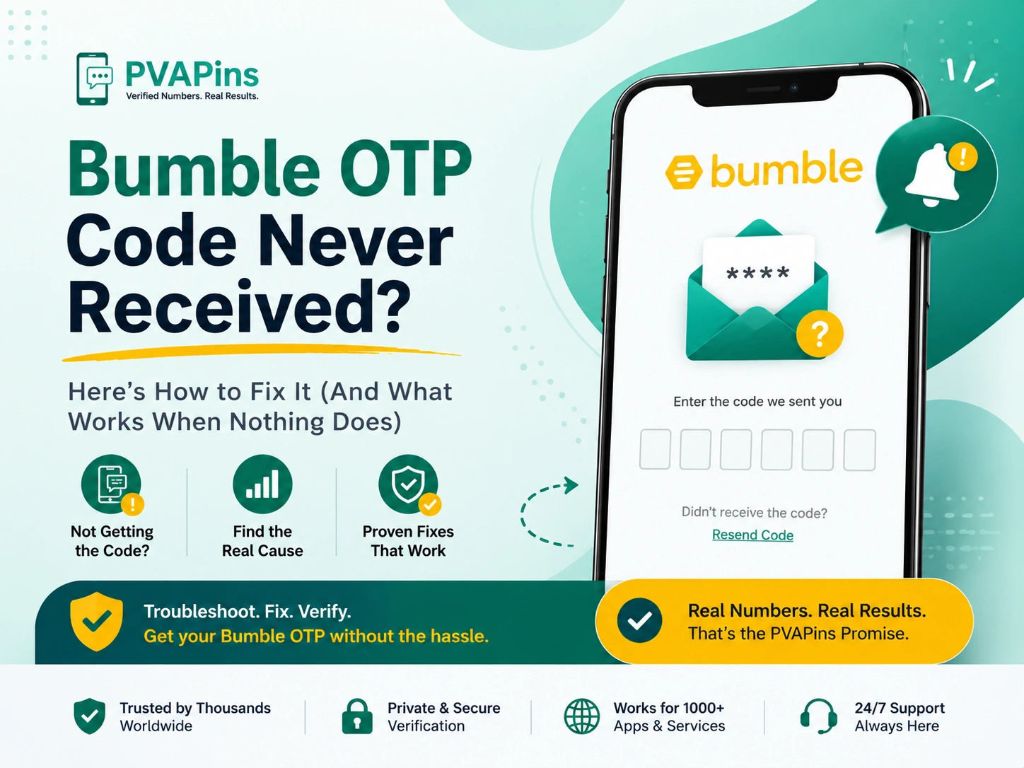 Bumble OTP Code Never Received