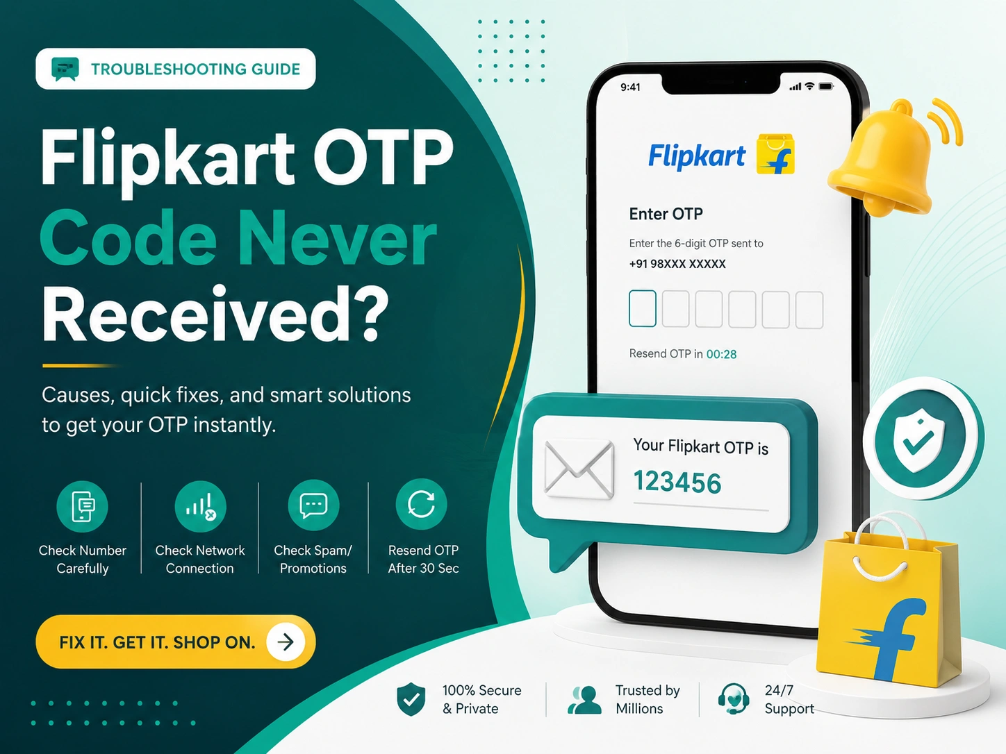 Flipkart OTP Code Never Received