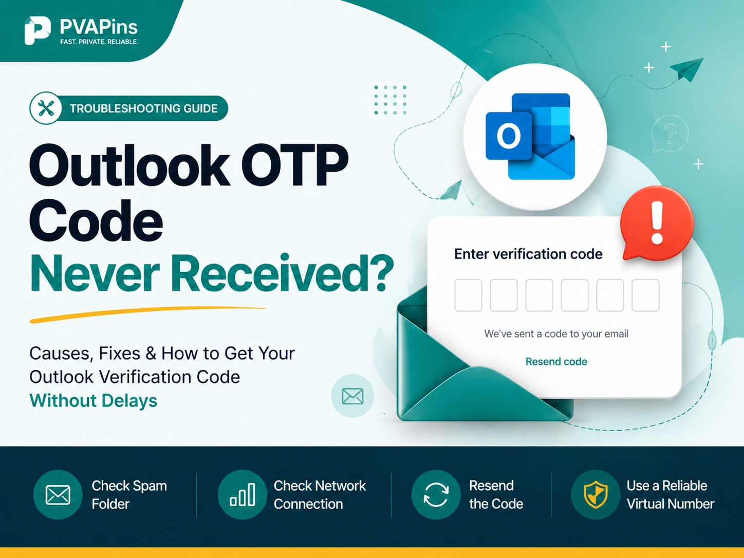 Outlook OTP Code Never Received
