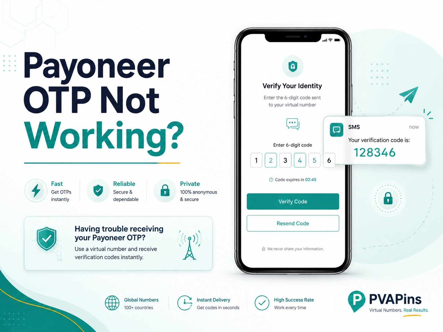 Payoneer OTP Not Working