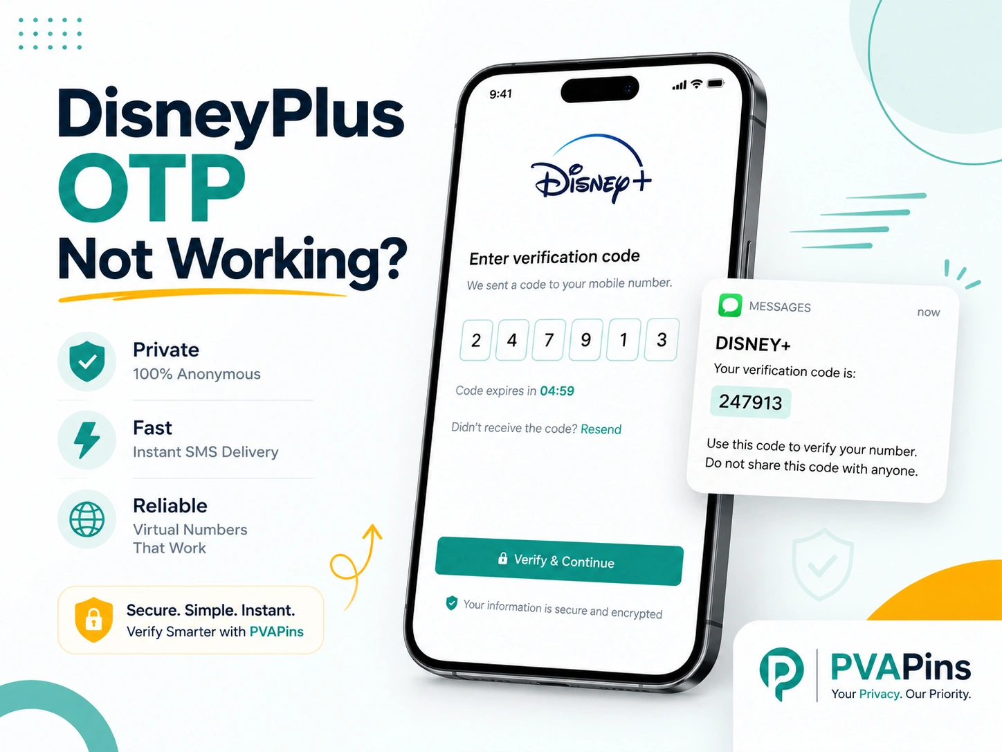 DisneyPlus OTP Not Working