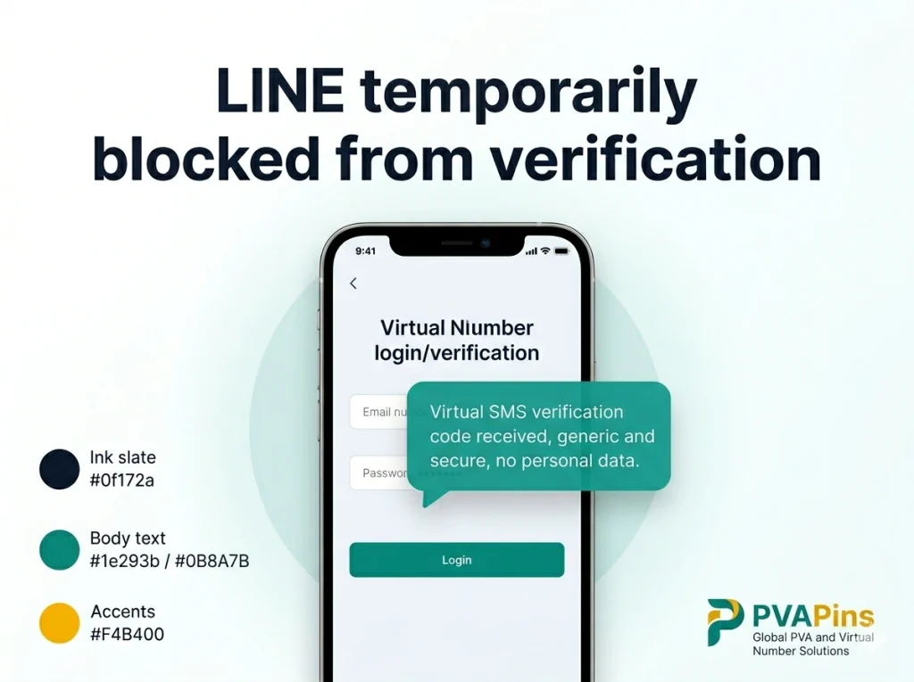 LINE temporarily blocked from verification