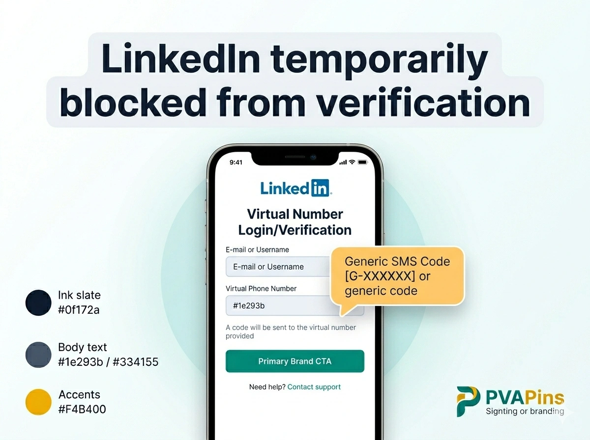 LinkedIn temporarily blocked from verification