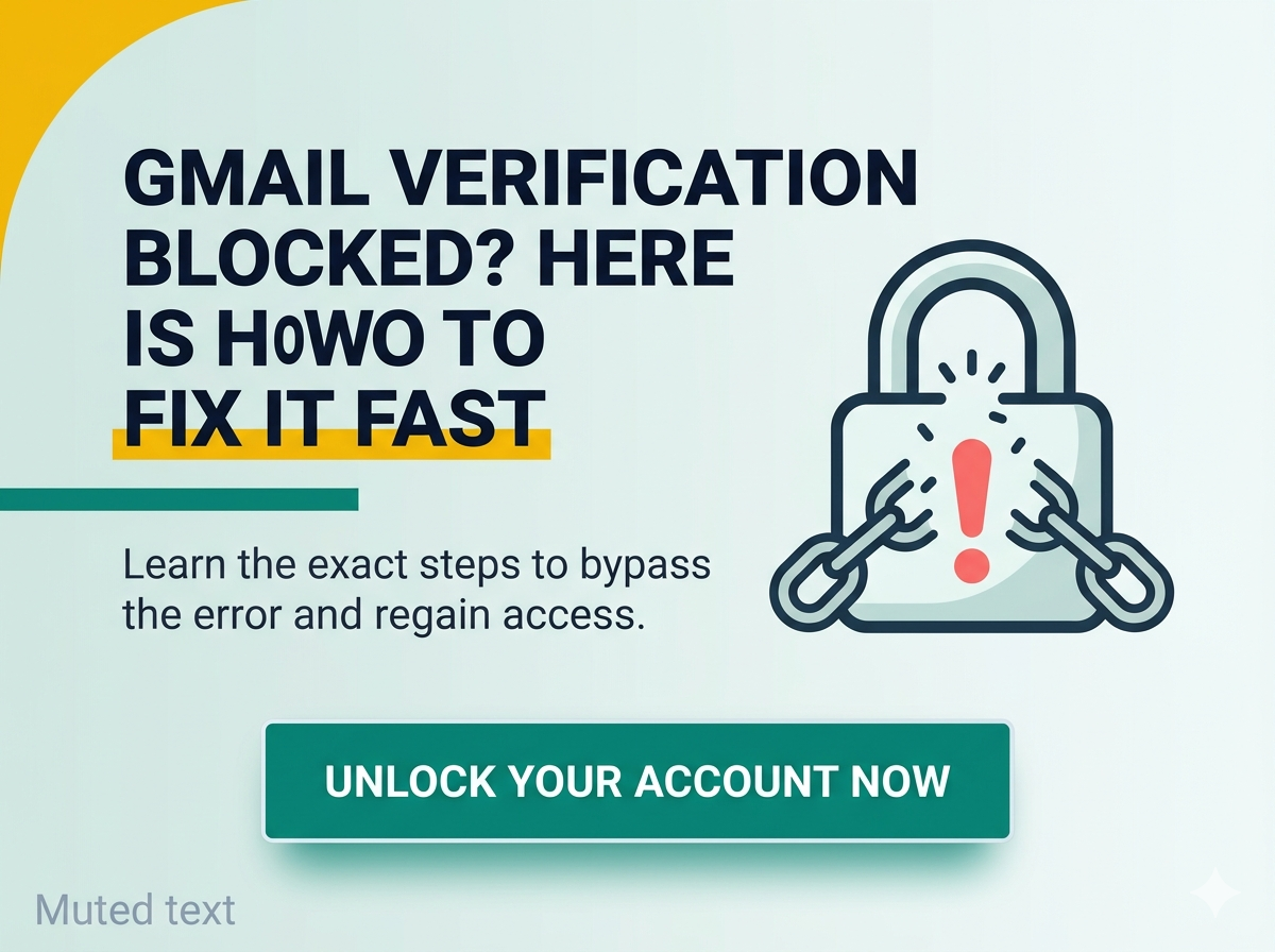 Gmail temporarily blocked from verification