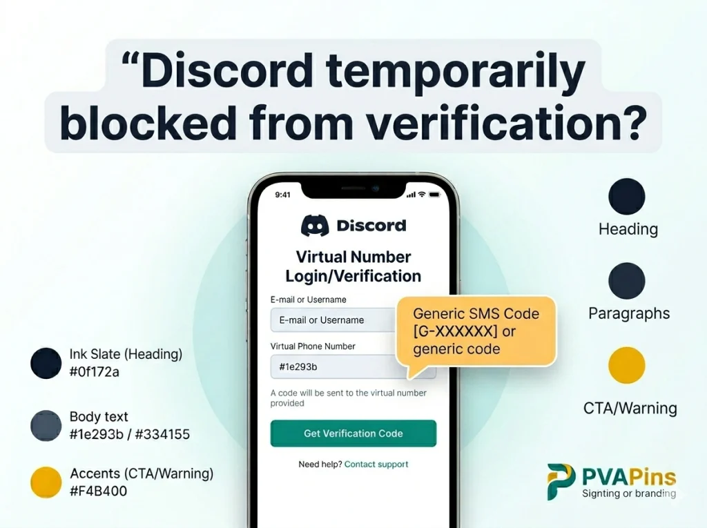 Discord temporarily blocked from verification