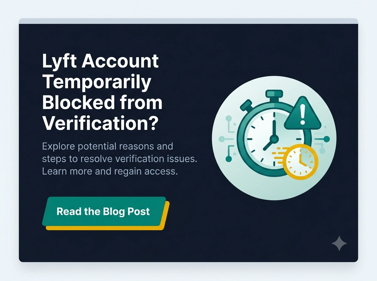 Lyft temporarily blocked from verification