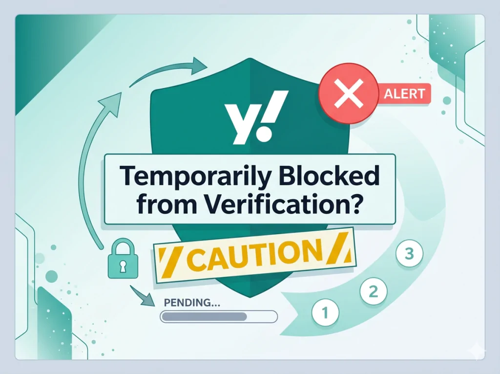 Yahoo temporarily blocked from verification