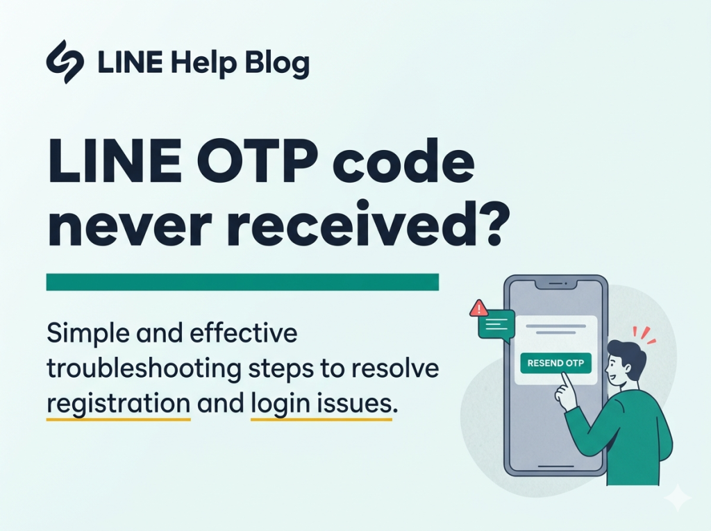 LINE OTP code never received