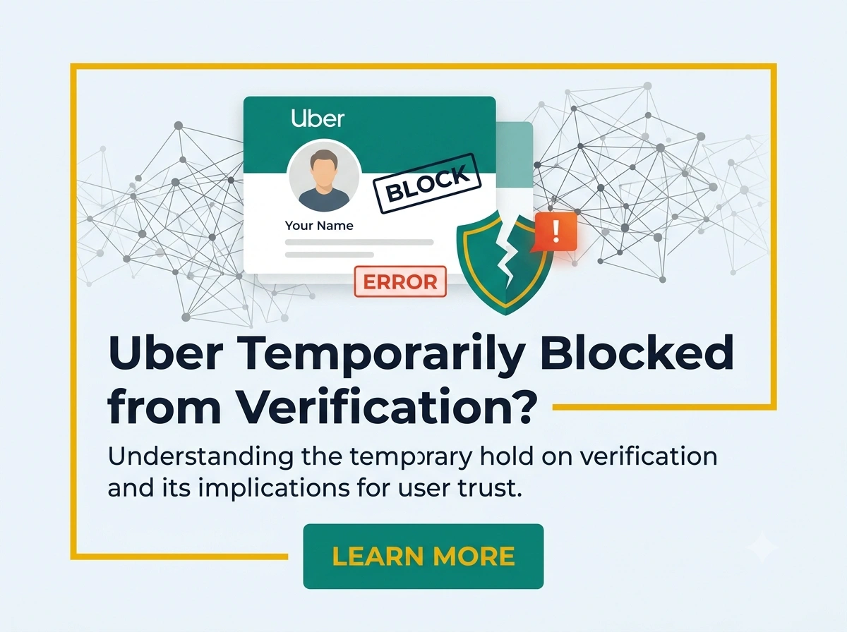 Uber temporarily blocked from verification