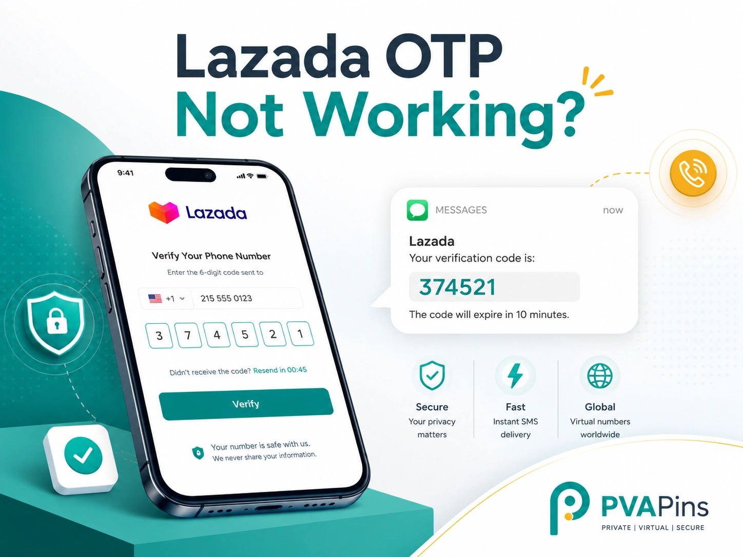 Lazada OTP Not Working