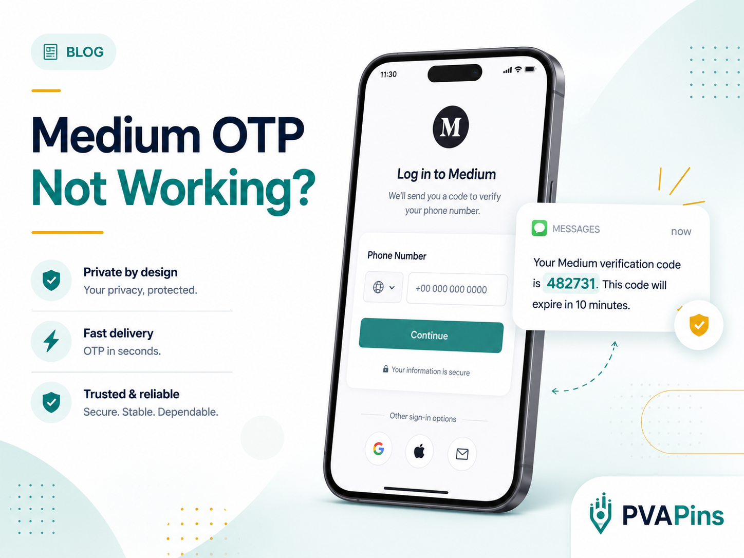Medium OTP Not Working