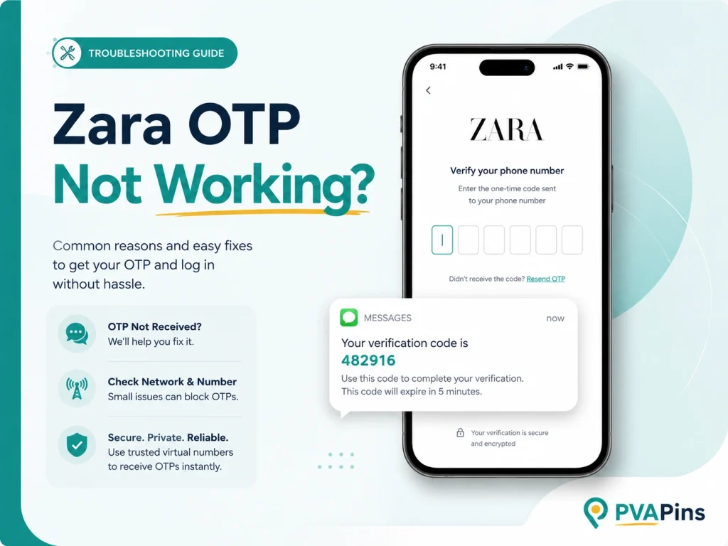 Zara OTP Not Working